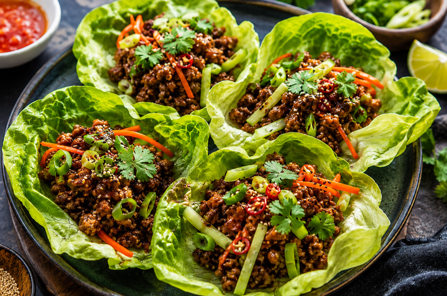 Sla Wraps met Aziatisch gehakt van VanStijns
