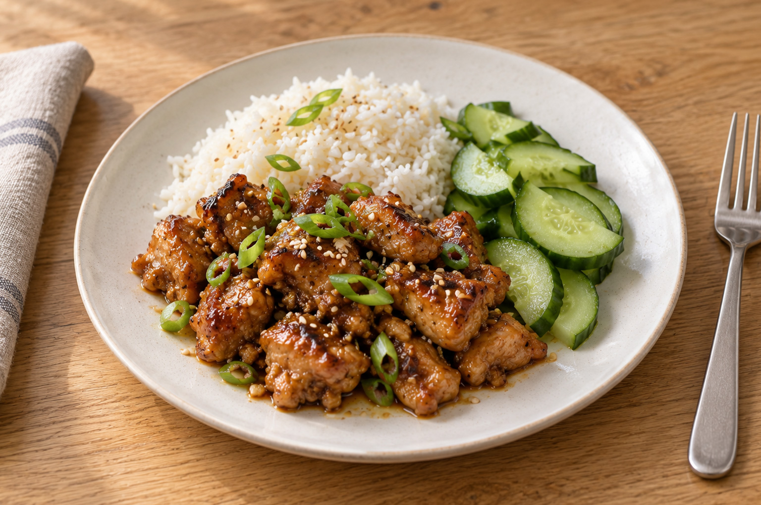 Sticky kip met knoflook en gember van Stijn